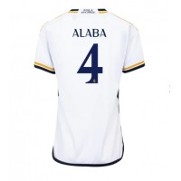 Fotballdrakt Dame Real Madrid David Alaba #4 Hjemmedrakt 2023-24 Kortermet